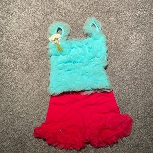 NWT Kaiya Eve Girls Size 4 Fuchsia Shorts w/ Tulle